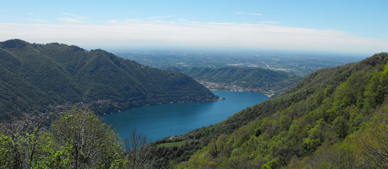 Escursione ad anello da Moltrasio al rifugio Bugone