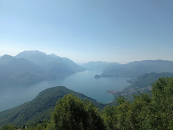 Punto panoramico (1260 m) - Sentiero Alto | Escursione da Breglia al monte Grona