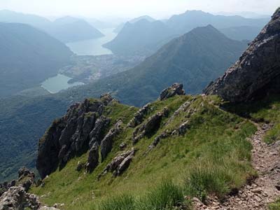 Sentiero panoramico (1510 m) - Plesio | Escursione da Breglia al monte Grona