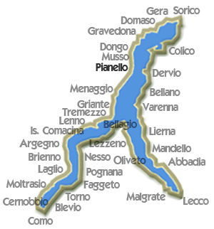 Mappa Pianello del Lario