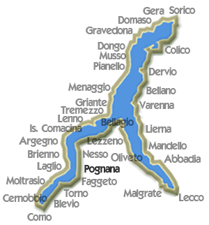 Mappa Pognana Lario